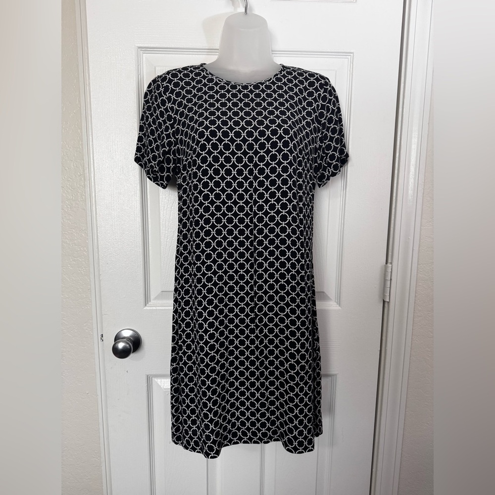 MMK and White Sheath Dress